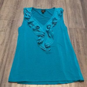 Tank top with ruffle detail